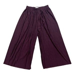 Jon & Anna Contemporary Women's Maroon Palazzo Pants Size Medium